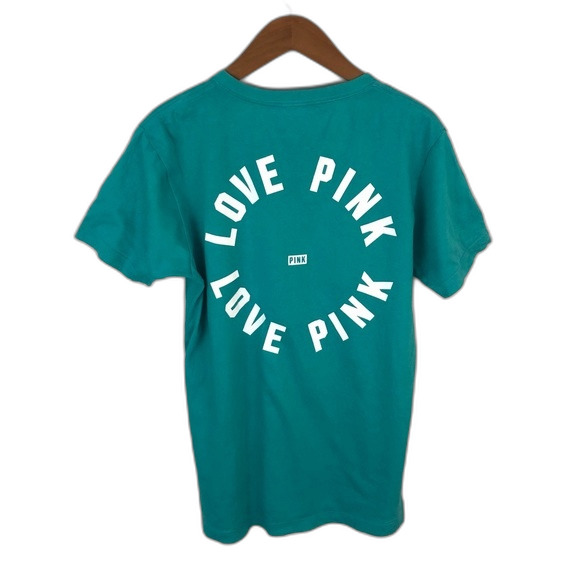 PINK Victoria’s Secret Love Pink Tee Size XS - Picture 1 of 14